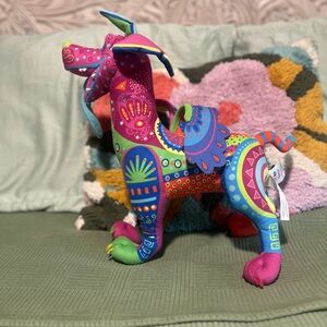 Disney Pixar COCO Dante Dog Plush Alebrije Rainbow Spirit Day Of The Dead 15”